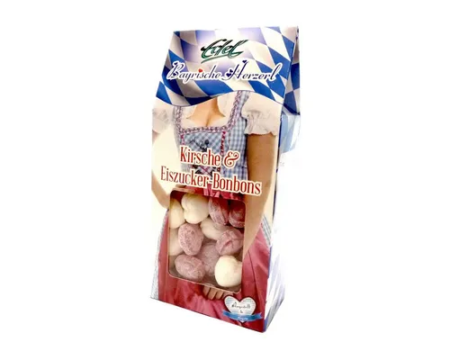 Eduard Edel Süßigkeit, Edel Herzbonbons Dirndl weiße und rote in einer Giebelbox 150g