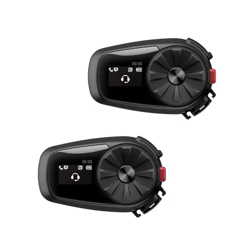 SENA 5S Doppelset Motorrad Helm Headset - Motorrad-Headset mit Bluetooth ®5 für klare Kommunikation. Ideal für Offroad und Straßenmotorräder, sorgt für sicherere Fahrten mit Freunden.