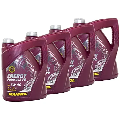 Motoröl Motor Öl MANNOL Energy Formula PD 5W-40 API SN 4 X 5 Liter