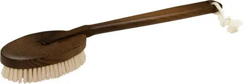 Redecker Thermo Massagebürste - Badebürste aus Thermoholz für sanfte Massage und Reinigung der Haut, ideal zur Förderung der Durchblutung und für ein entspannendes Duscherlebnis.