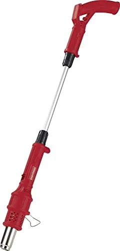 EASYmaxx Universal-Brenner 3in1 | Abflammgerät ohne Gaskartusche mit 2 Temperatureinstellungen und 3 Aufsätzen, für Unkrautbeseitigung, Verzinnen, Löten und als Grillanzünder | 2000W [rot]