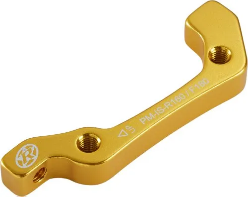 Reverse Scheibenbremsen Adapter 2in1 is-PM 160 hinten & vorne 180mm Gold