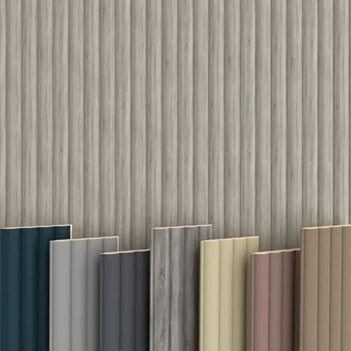 Hexim Wanddekoobjekt Wave Standard Sonoma Oak – MDF Lamellenwand 2,75m - Moderne MDF Lamellen für Ihre Wandverkleidung – ideal zur Raumgestaltung und Verbesserung der Akustik. Einfach zu montieren und in verschiedenen Längen zuschneidbar. Sofort lieferbar!