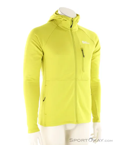Jack Wolfskin Kolbenberg Hooded FZ Herren Fleecejacke-Gelb-M