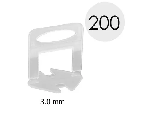 MidGard Fliesenkreuz Nivelliersystem Fliesen-Verlegehilfe Zuglaschen Nivellier Laschen (200-St)