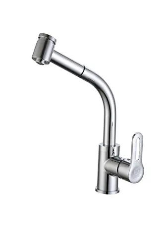 DP GRIFERIA GC11082 Abnehmbarer Einhebelmischer für Waschbecken, Silber