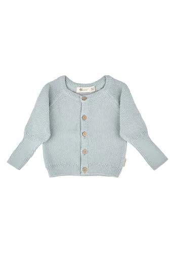 Sterntaler Unisex Strickjacke Struktur in Silber, Größe 62