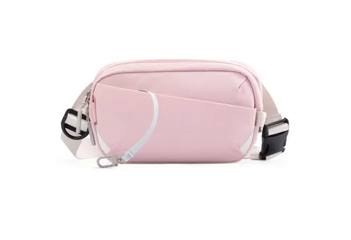 Inateck Gürteltasche Sling Bag - 1,5 Liter Bauchtasche für Reisen und Sport - Gürteltaschen: Spritzwassergeschützt und leicht, ideal für sicheres Reisen mit reflektierenden Streifen und intelligentem Stauraum.