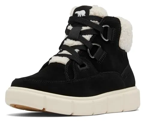 SOREL EXPLORER III NW Schuh 2025 - Stilvolle und wasserdichte Wanderschuhe - Wanderschuhe mit hochwertiger Hardware und kuscheligem Shearling-Kunstfell, ideal für kalte und nasse Bedingungen. Die geformte Gummisohle sorgt für optimale Traktion.