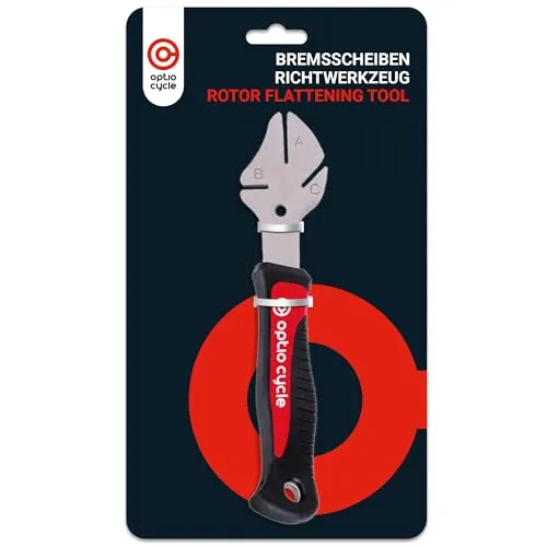 Optio Cycle Bremskolbenrücksteller Fahrrad – Bremsscheiben Richtwerkzeug für Scheibenbremsen | Disc Brake Alignment Tool | Centerlock Werkzeug Bremsscheibe für Präzise Justierung