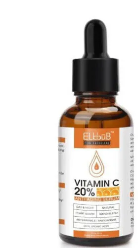 Gesichtsserum mit Vitamin C und E Hyaluronsäure Anti Aging Falten Vegan 30ml