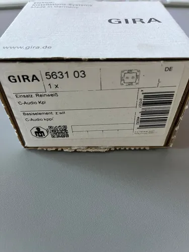 Gira 563103 Cinch Audio Gender Changer - Container-Zubehör für Audioanwendungen, bruchsicher und ideal für zuverlässige Verbindungen in Unterputzmontage.