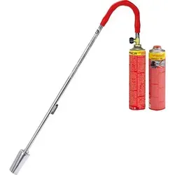 ROTHENBERGER Industrial Breitstrahlbrenner Turbo Plus - Rasentrimmer und effektiver Unkrautbrenner mit bis zu 1000°C, entfernt Unkraut schnell und chemiefrei – inklusive 2x 600 ml Multigas Kartuschen für sofortigen Einsatz.