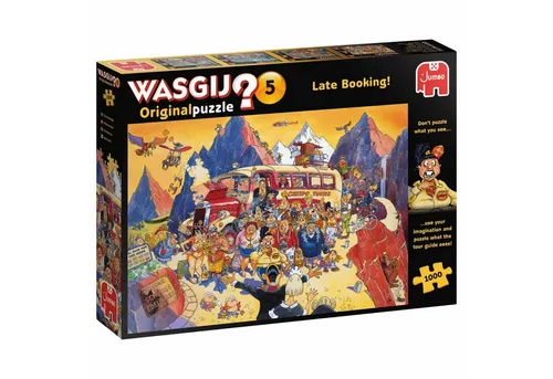 Jumbo Spiele Wasgij Original 5 Billigangebot gebucht! 1000 Teile Puzzle - Puzzle für Erwachsene, fördert kreative Problemlösungsfähigkeiten und bietet stundenlangen Spaß beim Rätseln.