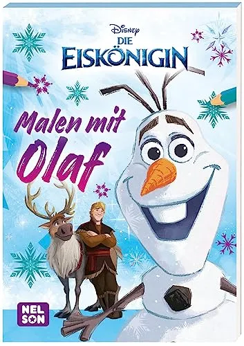 Disney Die Eiskönigin: Malspaß mit Olaf: Block mit lustigen Ausmalmotiven für Olaf-Fans | Für Kinder ab 4 Jahren (Disney Die Eiskönigin: Jetzt schon ein Klassiker!)