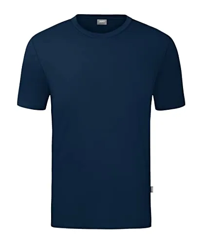 JAKO Organic T-Shirt Stretch blau, L Herren - Trainingsbekleidung aus organischer Baumwolle, atmungsaktiv und flexibel für höchsten Tragekomfort während des Trainings.