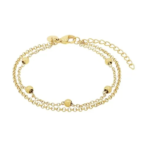 Tom Tailor Damenarmband aus Edelstahl, 16+4 cm, gold