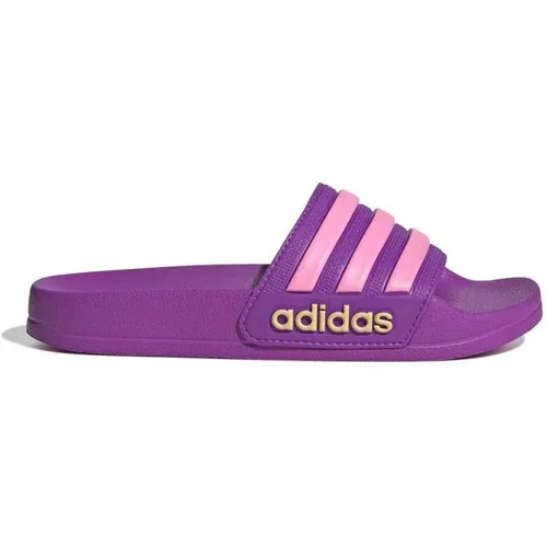 adidas Kid's Adilette Shower Sandalen 38 | EU 38 lila von adidas