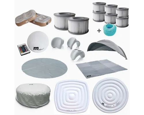 Wetterhaube Abdeckhaube für BRAST® MSpa Whirlpool 4 Personen - Poolabdeckungen, hält die Wärme länger im Whirlpool und schützt vor Verunreinigungen, passend für verschiedene BRAST aufblasbare Whirlpools.