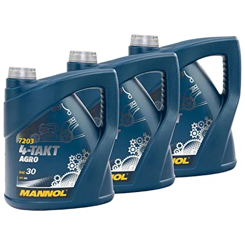 Motoröl Motor Öl für 4-Takt Traktoren Rasenmäher Agro SAE 30 MANNOL API SG 3 X 4 Liter