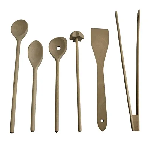 Küchenhelfer- Set 6 -tlg Buchenholz