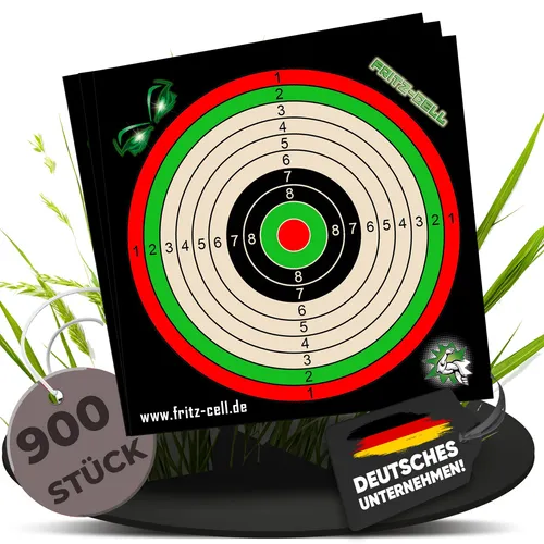 Fritz-Cell Zielscheiben 14x14cm für Luftgewehr & Luftpistole