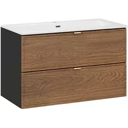 Petits-meubles Waschtisch Schwarz 80x50 cm – Elegante Badezimmerlösung