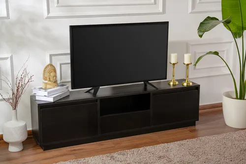 Calicosy TV-Möbel aus Eiche, 160 cm, modern und funktional - Stylisches TV-Möbel mit viel Stauraum für ein aufgeräumtes Wohnzimmer. Hergestellt aus robustem Holzwerkstoff, leicht zu reinigen und langlebig. Perfekt für die Präsentation Ihrer Dekorationselemente.