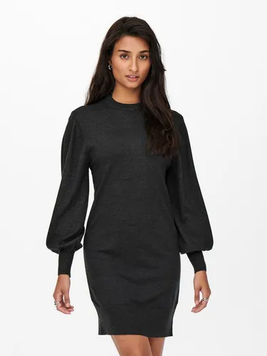 ONLY Damen Onllabelle Life L/S Dress KNT Noos 15210835 in grau von ONLY