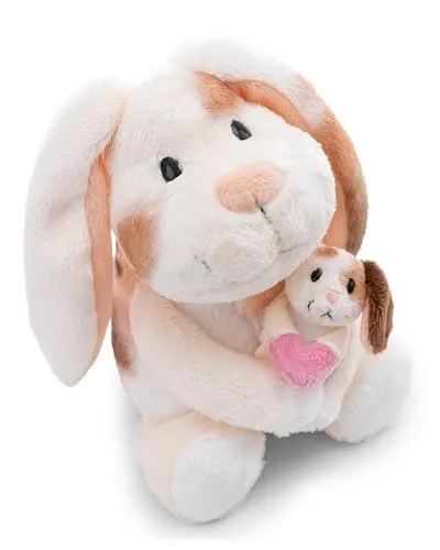Nici Kuscheltier Little & Me, Hase 20 cm mit Baby - Flauschiger Plüschhase (20 cm) mit süßem Hasenbaby, das für Wärme und Geborgenheit steht. Ein ideales Geschenk, das die besondere Verbindung zwischen Mutter und Kind verkörpert – perfekt zum Kuscheln und Spielen.