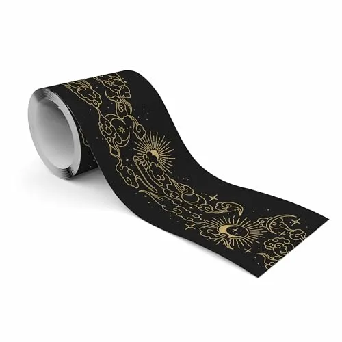 Muralo - Selbstklebende Bordüre - Tapetenbordüre Wandbördure - Dekorative Wandtatto für Wände, Möbel, Decken, Tapeten, Wandverkleidungen, Türen - Monde zwischen den Wolken - Br.10cm x Hö.300cm