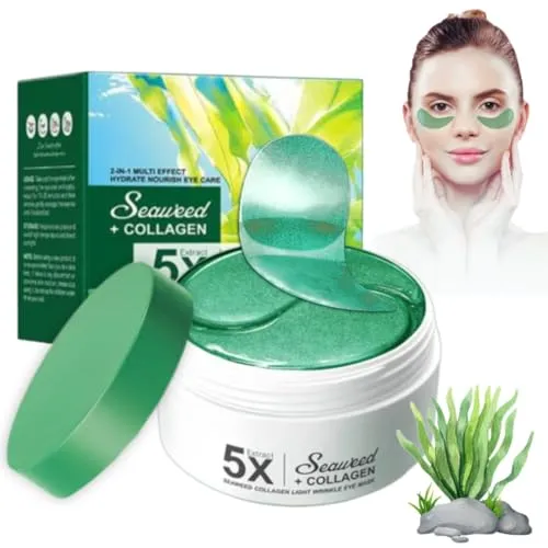 Pcs Seetang Augenpads mit Meeresalgen – Seaweed Feuchtigkeitsspendende, Entgiftende & Straffende Augenpflege für Schwellungen und Augenringe, Natürliche Kühlende Augenmaske für Alle Hauttypen 80