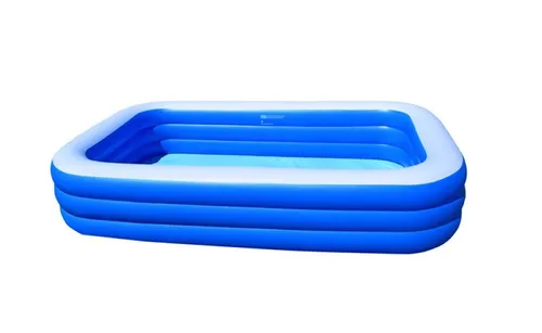 SportFit 600-28 XXL Familienpool - Riesenpool für den Garten - Aufblasbarer Pool 305x180x56 cm für erfrischenden Badespaß im eigenen Garten, ideal für die ganze Familie mit extra breiten Seitenwänden und schnellem Ventil.