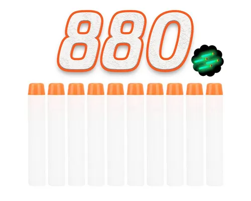 König Design Dartpfeil 880 Soft Nachfüll Foam Darts Pfeile Elite Clip für NERF N-Strike, Ersatzpfeile Munition Foam Darts kompatibel mit Nerf Hasbro Fortnite