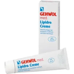 GEHWOL MED Lipidro Creme 125 ml - Hautpflege-Creme für trockene und empfindliche Haut, spendet intensive Feuchtigkeit und schützt vor Hautirritationen.