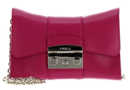 Furla Umhängetasche Metropolis in Rosa - Elegante Umhängetasche aus 100% Leder, ideal für den täglichen Gebrauch. Kompakt mit 18 cm Breite bietet sie ausreichend Platz für Ihre Essentials.