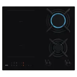 AEG CN071436DH Integriertes 60 cm Kombi Kochfeld in Schwarz