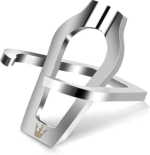 SPIPER Tabakpfeifenständer Halter, Faltbare Pfeifenständer aus Edelstahl für Einzelne Pfeife, Tragbare Rohre Rack Halter, Metallpfeifenständer, Rauchen Zubehör, Silber