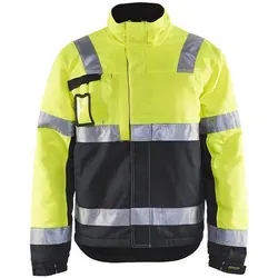 Blakläder® High Vis Winterjacke 4862 1811 - Gelb/Mittelgrau - Arbeits- & Schutzkleidung: Hochsichtbare Winterjacke mit wasserabweisendem Material, ideal für kühle Arbeitsbedingungen und mit verstellbarem Schnitt für optimalen Komfort.