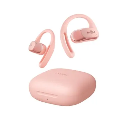 SHOKZ OpenFit Air - Open-ear Bluetooth Kopfhörer in Pink, ultraleicht mit individuellem Sitz und ausgewogenem Klang für jeden Anlass