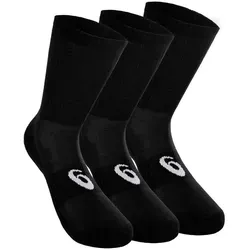 ASICS Crew Sportsocken 3er Pack-Schwarz,Weiß, Größe 39-42 (auch verfügbar in 35-38, 43-46, 47-49)