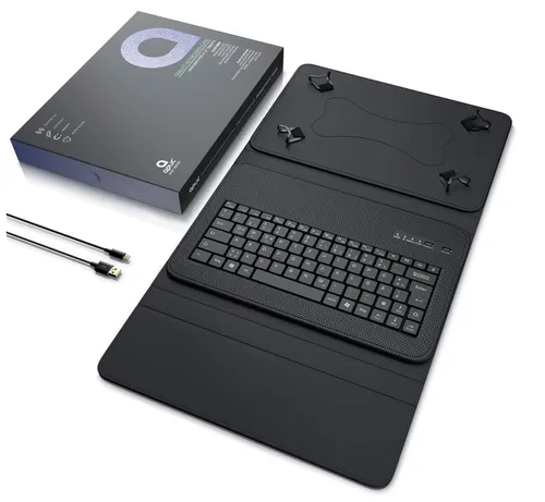 Aplic Tablet-Tastatur: Bluetooth Keyboard mit Kunststoffcase für 9-12
