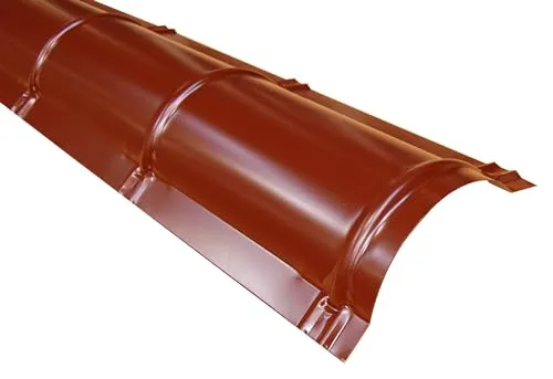 Firstblech halbrund Oxidrot RAL 3009 L = 2,00 m