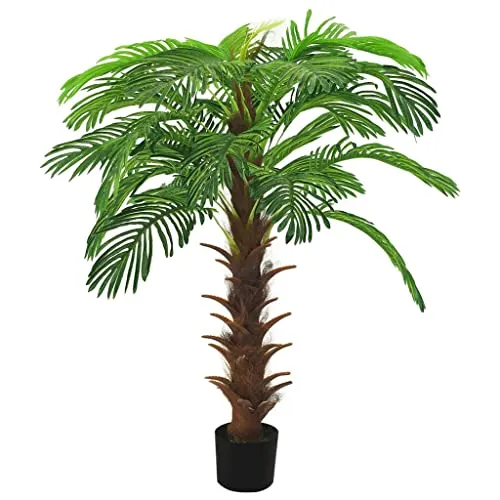 vidaXL Künstliche Palme Cycas 140cm - Künstliche Pflanzen, naturgetreue Cycas-Palme mit perfekten Details, ideal für pflegeleichte Deko in Zuhause oder Büro.