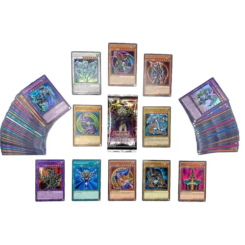 Yugioh Kartenset mit 100 Karten DEUTSCH (85 Commons - 10 rares - 5 Holos) - mit