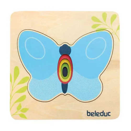 Beleduc Holzschichtpuzzle Schmetterling