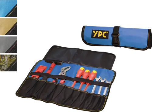 YPC BG00013BKBU - ''VarioRoll L'' Werkzeug Rolltasche, Blau-Schwarz, 45x32cm