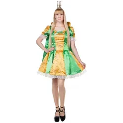 Froschkönigin-Kleid 810-36/38 inkl. Cape von Andrea Moden in grün von Metamorph