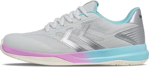 Hummel Dagaz Ltd Handballschuhe Weiß EU 50 - Hallenschuhe mit atmungsaktivem Mesh-Obermaterial und TPU-Verstärkung für optimalen Halt. Ideal für Profisportler mit multidirektionaler Traktion und REACH-Technologie für höchste Leistung.