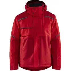 Blaklader 488119875658L Winterjacke - Rot/Dunkelrot, Größe L - Funktionsjacke aus 100% Polyester, wind- und wasserabweisend, ideal für kalte Arbeitsbedingungen.